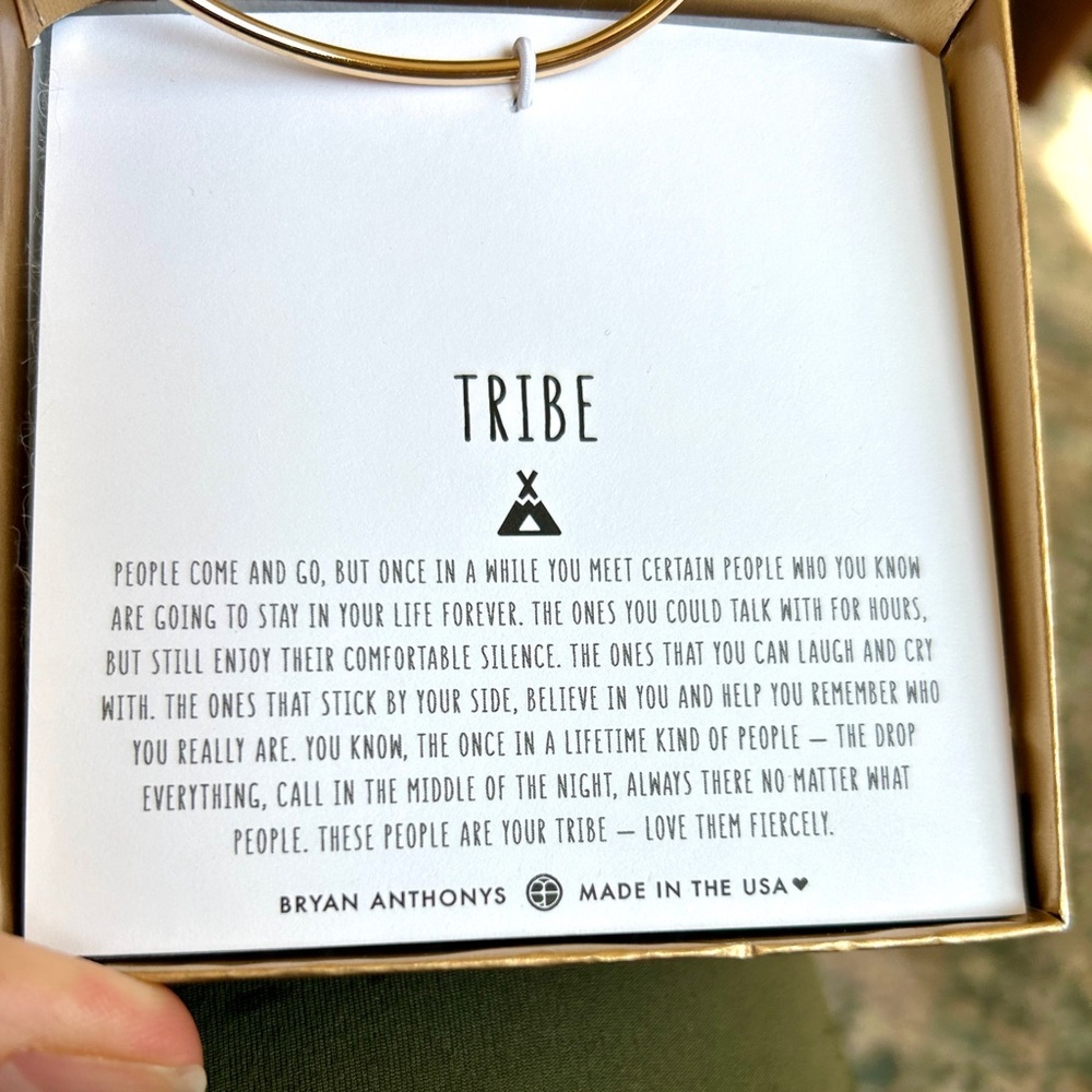 Bryan Anthonys Gold "Tribe" Friendship Cuff Bracelet - New - Picture 5 of 5